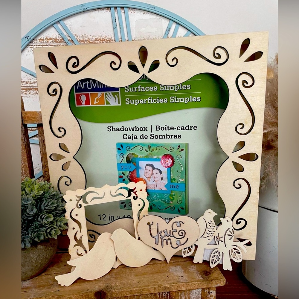 Make It Your Own Wooden Shadow Box Kit NWT!